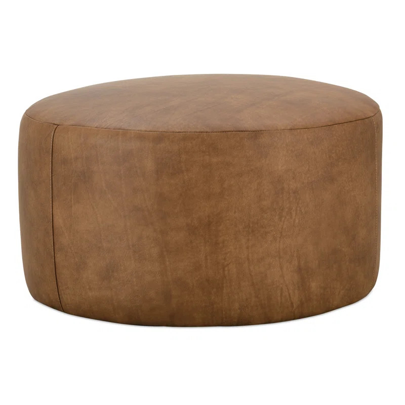 Cleo Leather Ottoman | Wayfair North America