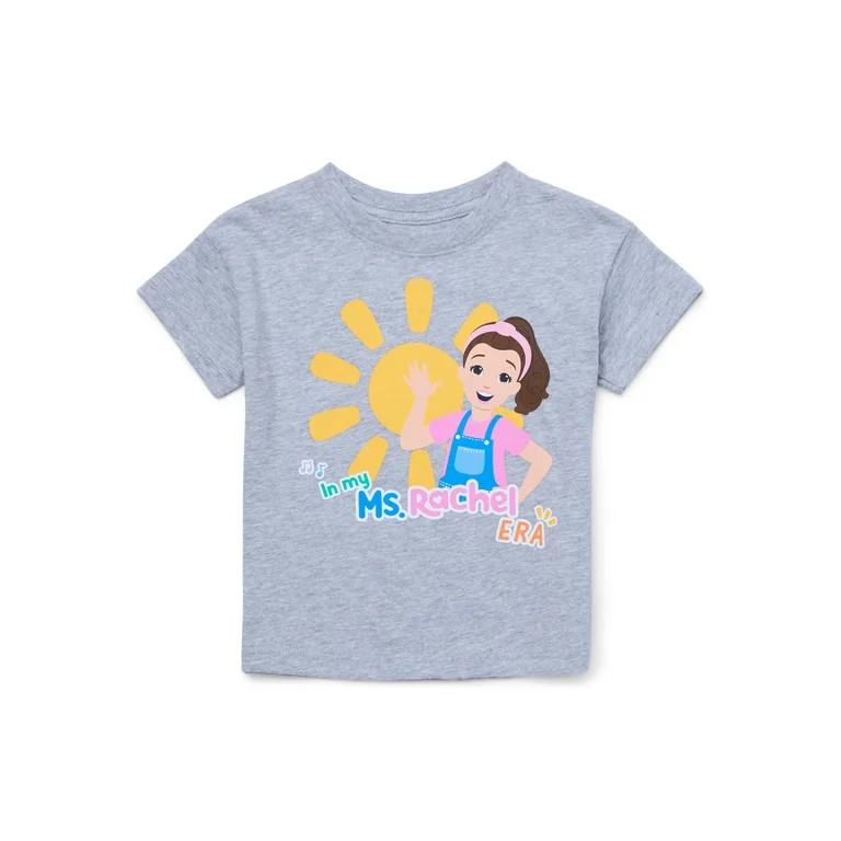 Ms. Rachel Toddler Short Sleeve Crewneck Tee, Sizes 12M-5T | Walmart (US)