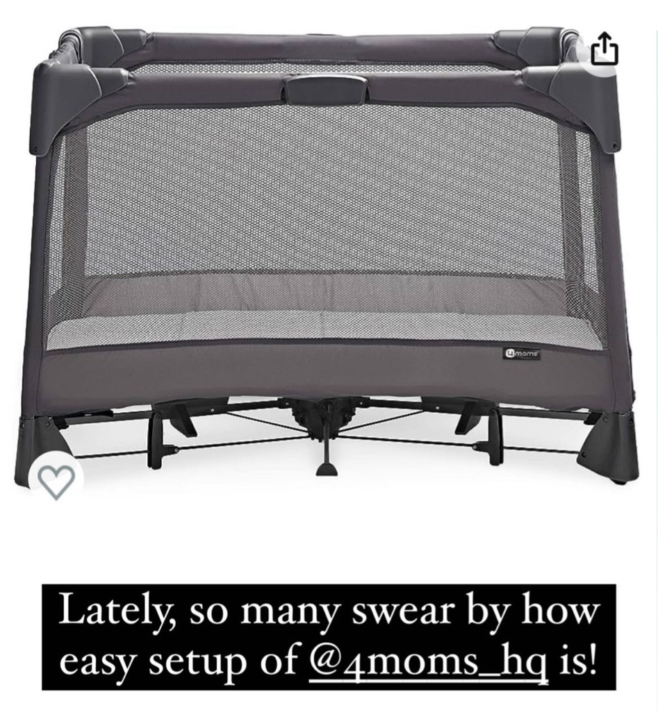 4MOMS Breeze GO pack n play
Pros
Easiest one-handed setup and disassembly 
Water resistant mattress 
On wheels

Cons 
30 pound weight limit
Heaviest (23lbs) 
Harder mattress


#LTKbump #LTKfamily #LTKbaby