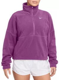 Nike Women's One Therma-FIT Oversized 1/2-Zip Fleece Top | Dick's Sporting Goods