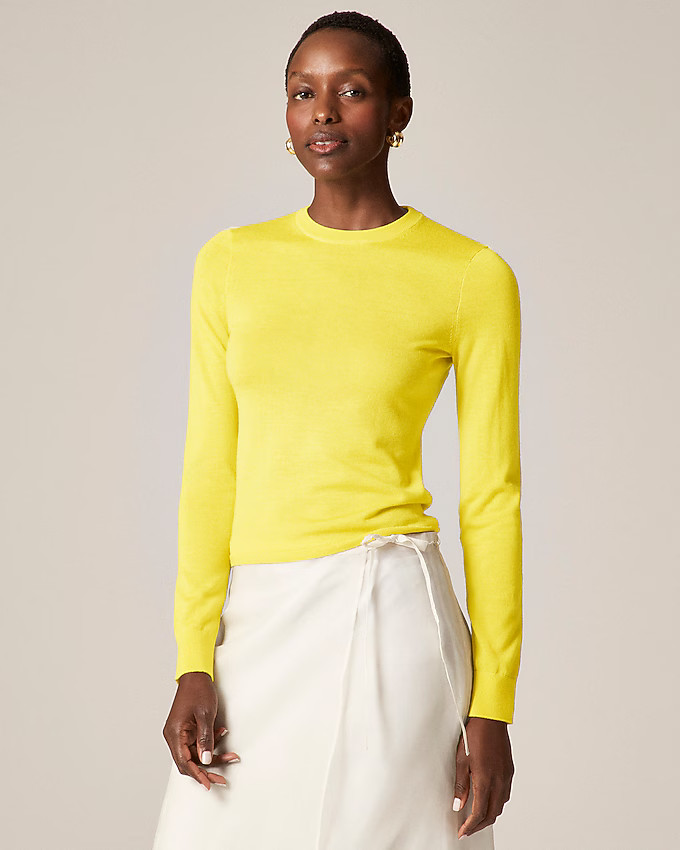 Carolyn fitted crewneck sweater in merino wool | J. Crew US