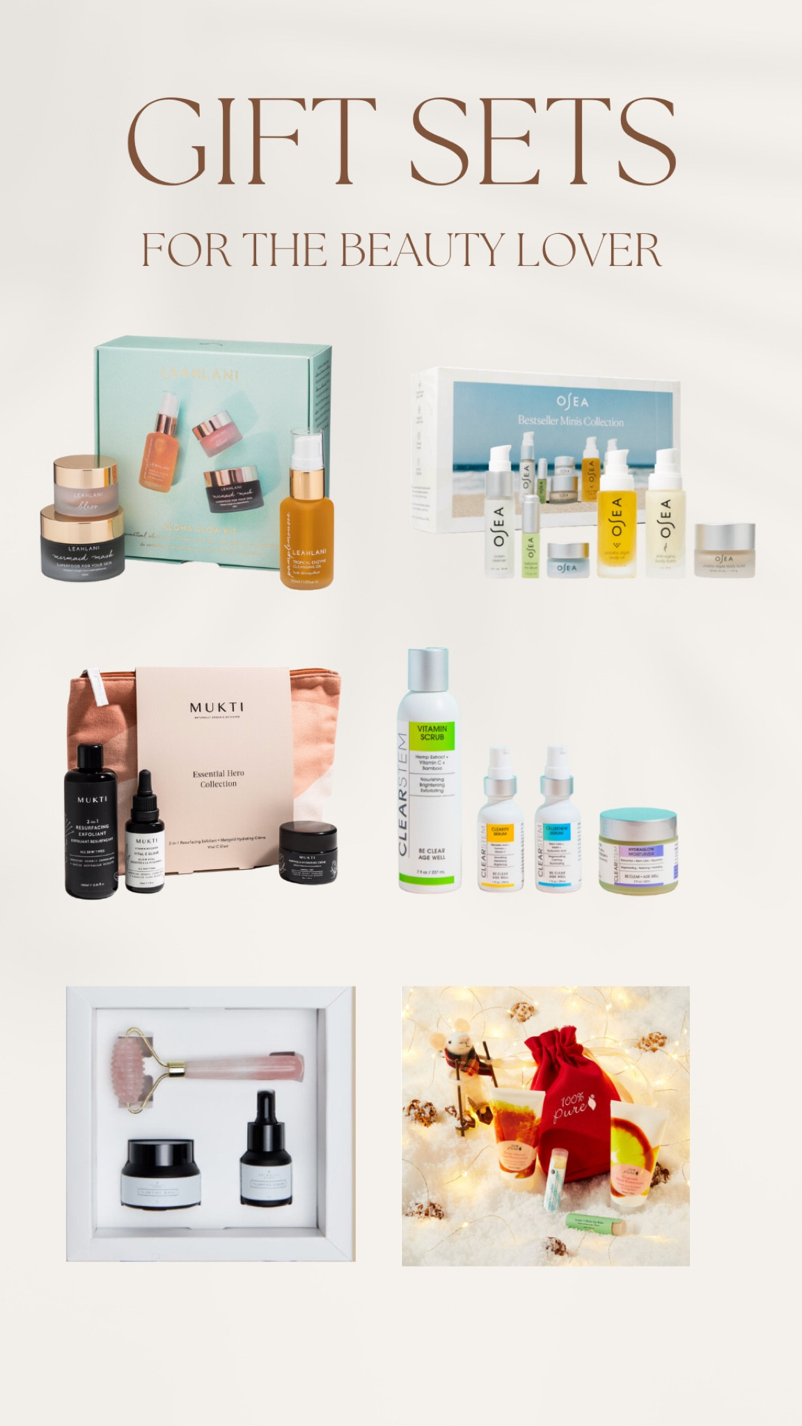 NON TOXIC GIFT SETS!! 

Discount codes: 
✨OSEA CLEANLIVING 
✨100% Pure CLEANLIVING 
✨Clearstem CLEANLIVINGKARLY 
✨Primally Pure 15CLEANKARLY

#LTKbeauty #LTKGiftGuide #LTKHoliday