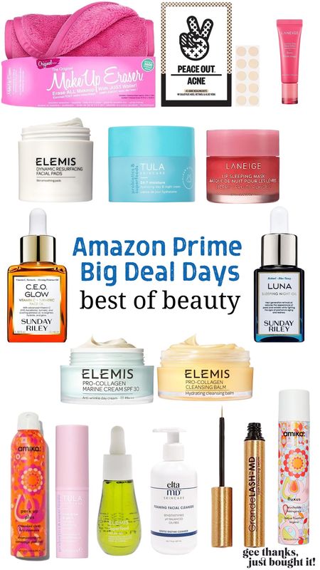 Amazon Prime - Prime Big Deal Days - Beauty Sale - Best of Beauty - Beauty Products on Sale - Sunday Riley - Elemis - Amika - Laniege - Grande Lash - Tula 

#LTKsalealert #LTKbeauty #LTKxPrime