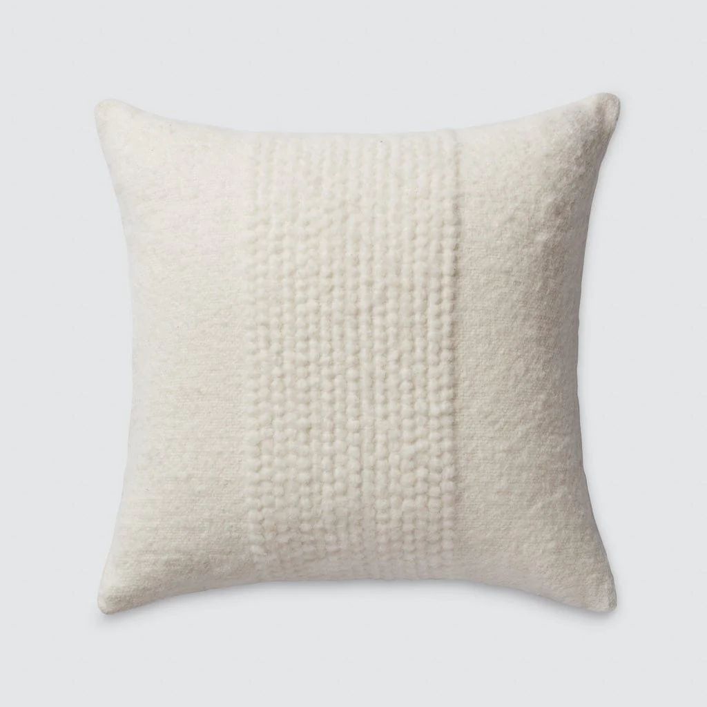 Veta Minimalist Accent Pillow | Textured Throw Pillow at The Citizenry | The Citizenry