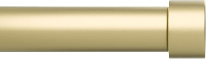 Umbra Cappa Curtain Rod, Includes 2 Matching Finials, Brackets & Hardware, 66 to 120-Inches, Gold | Amazon (US)