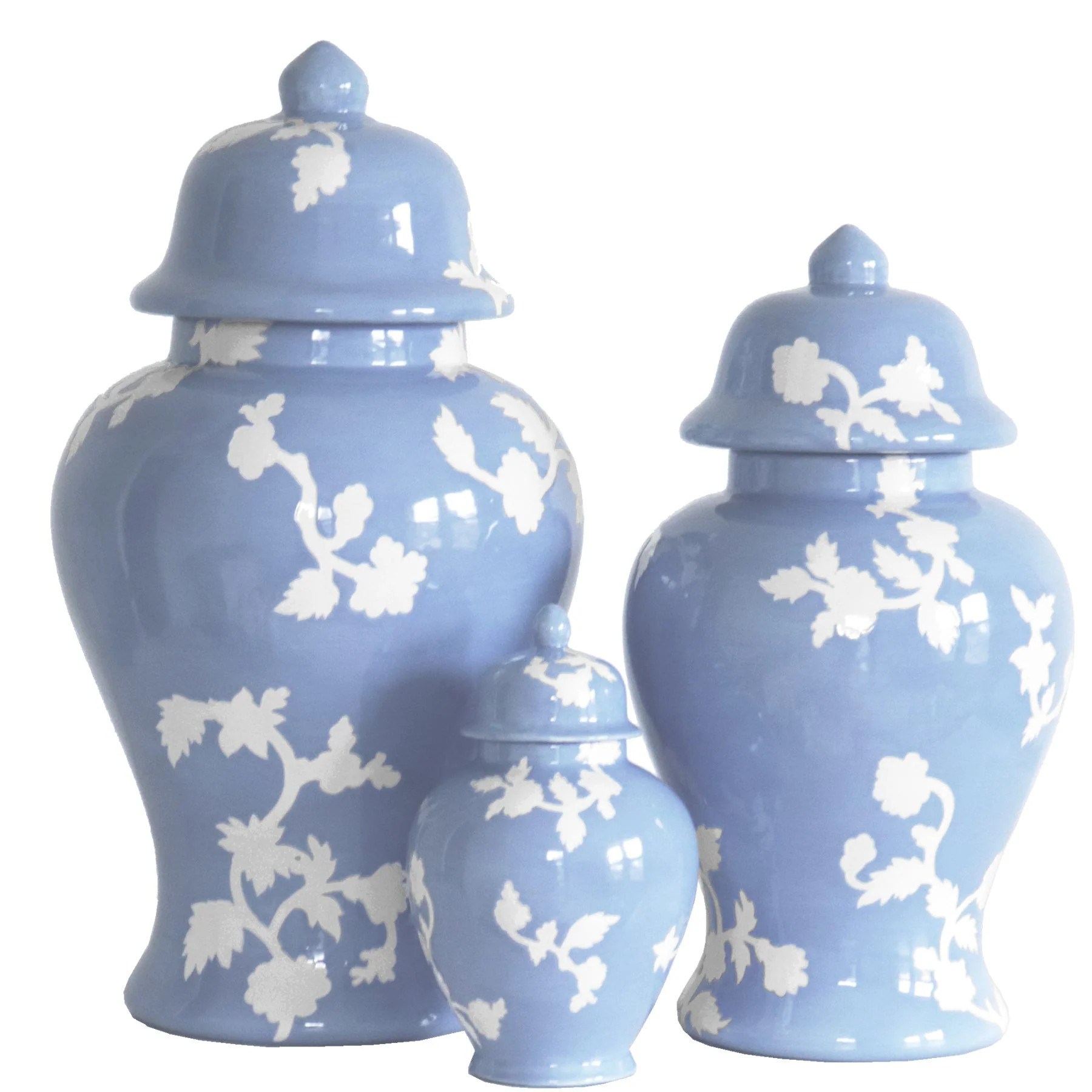 Chinoiserie Dreams Ginger Jars in Serenity | Lo Home by Lauren Haskell Designs
