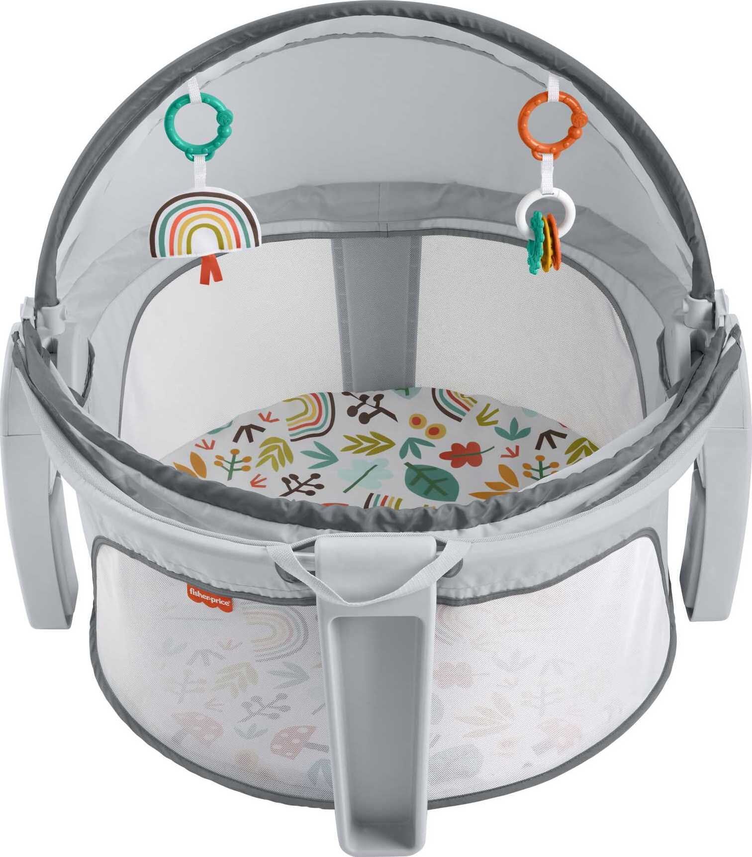 Fisher-Price On-the-Go Baby Dome Portable Bassinet and Play Space with Toys, Whimsical Forest - W... | Walmart (US)