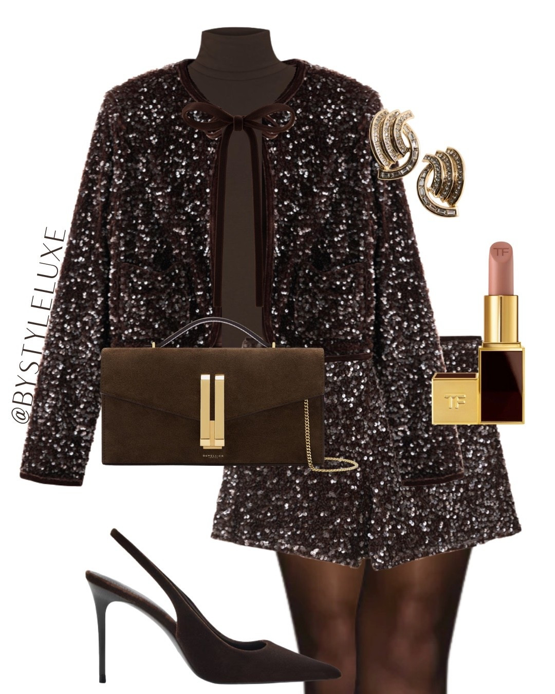 BROWN CO-ORD - obsessed with the sequin matching set from Mango, so gorg! 

#party #sequin #mango 

#LTKfestive #LTKpartywear #LTKautumn