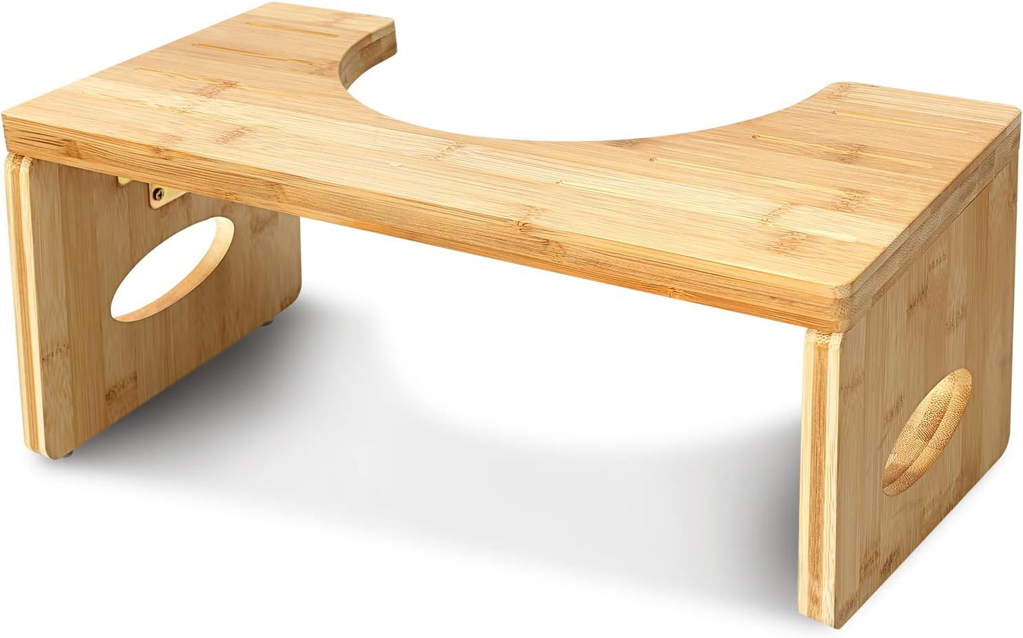 Toilet Stool,7 Inches Foldable Bamboo Squat Poop Stool for Children Adults Seniors,Ergonomic Desi... | Amazon (US)