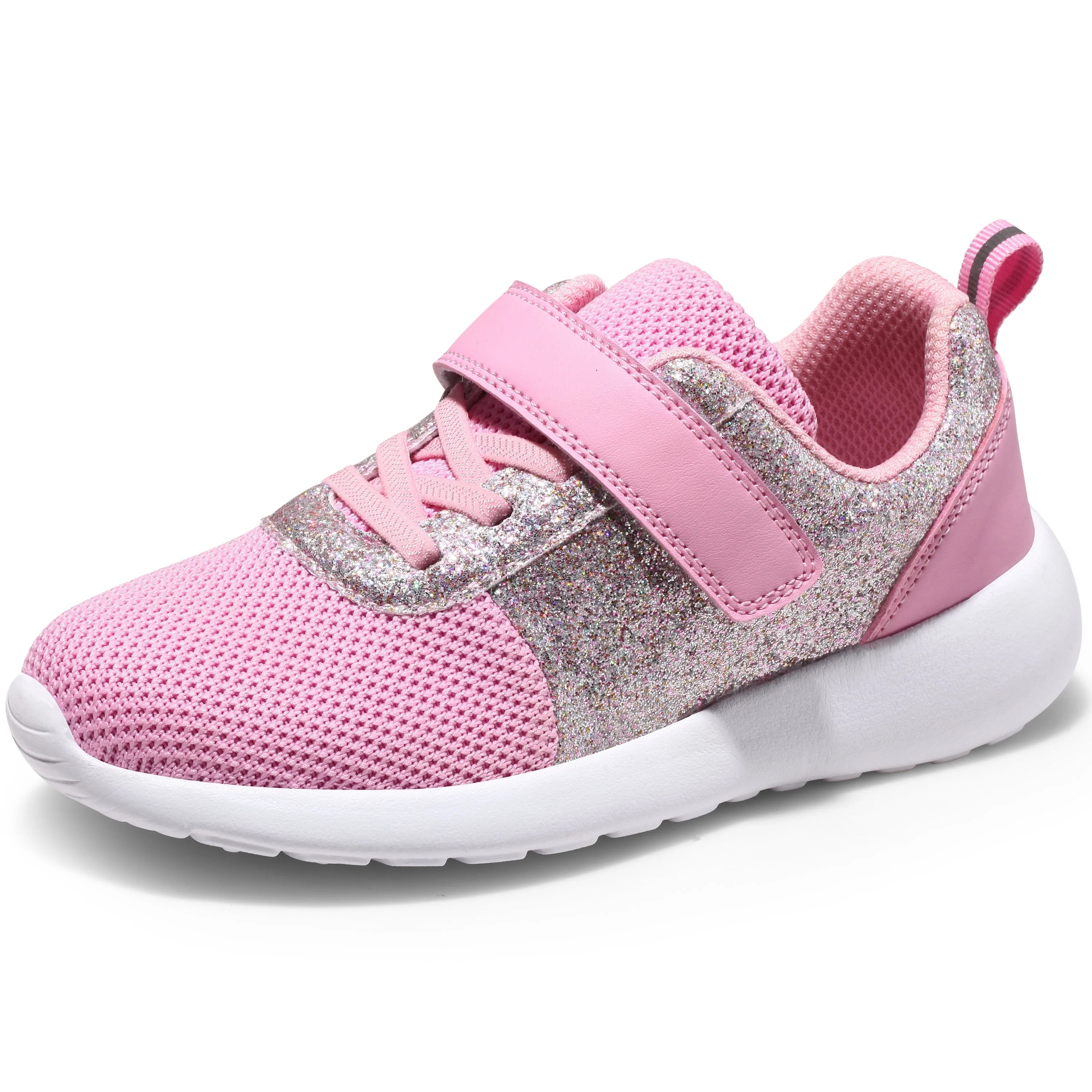 Harvest Land Toddler Girls Glitter Sneakers Sparkle Fashion Tennis Breathable Running Shoes Size ... | Walmart (US)