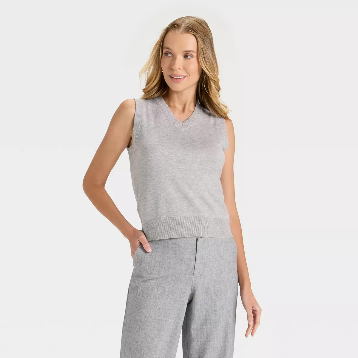 Women's V-Neck Sweater Vest - A New Day™ | Target