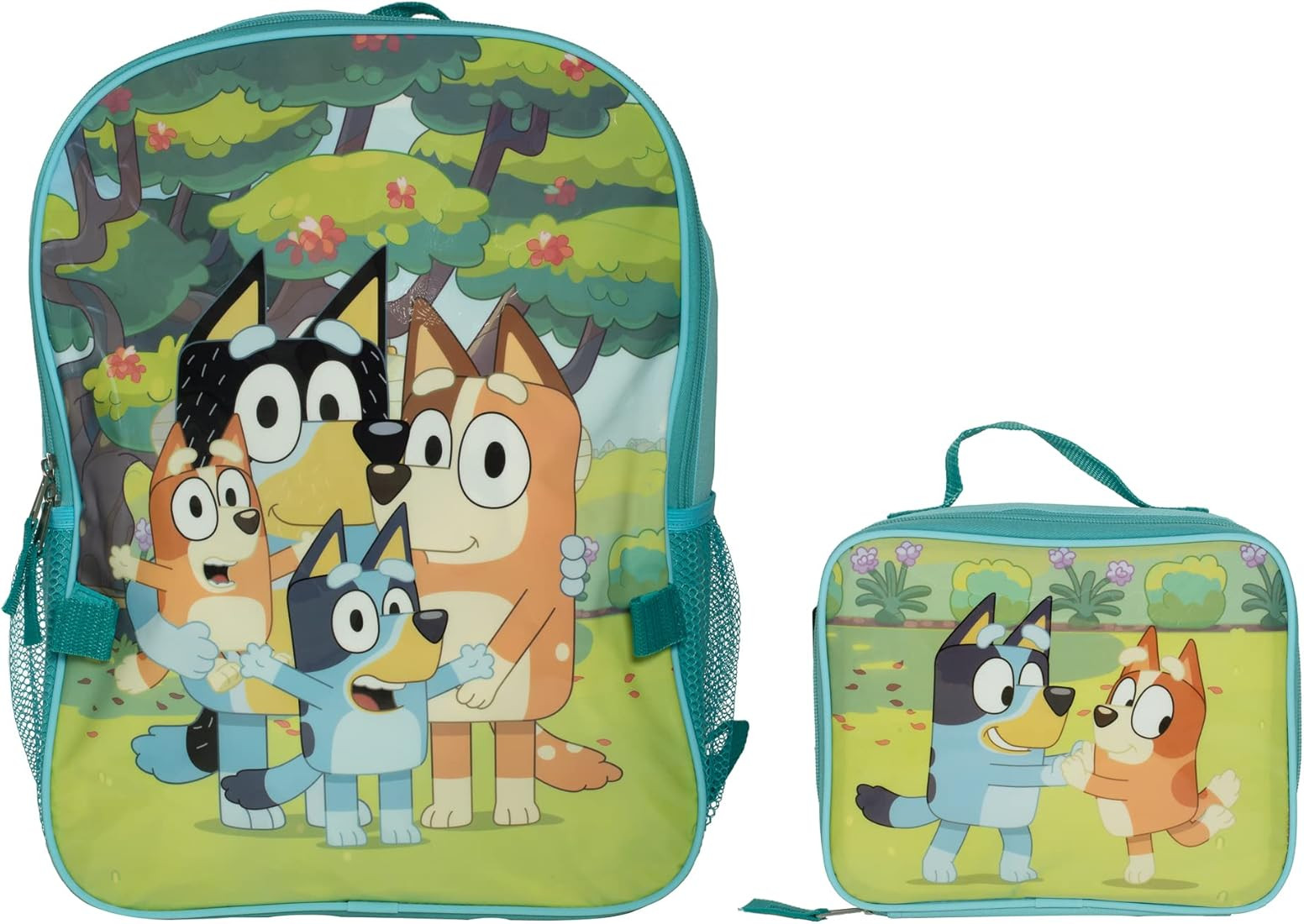 Bluey 2 Piece Backpack Set, Pre-school Girls & Boys 16" Travel Bag, Blue | Amazon (US)