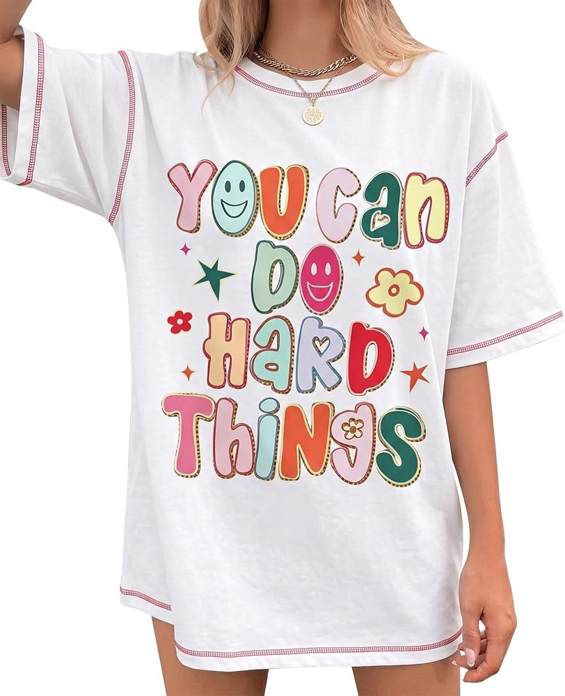 Teacher Shirt Women: Oversized Special Education Teacher Shirts Back to School Gift Tee Teacher L... | Amazon (US)