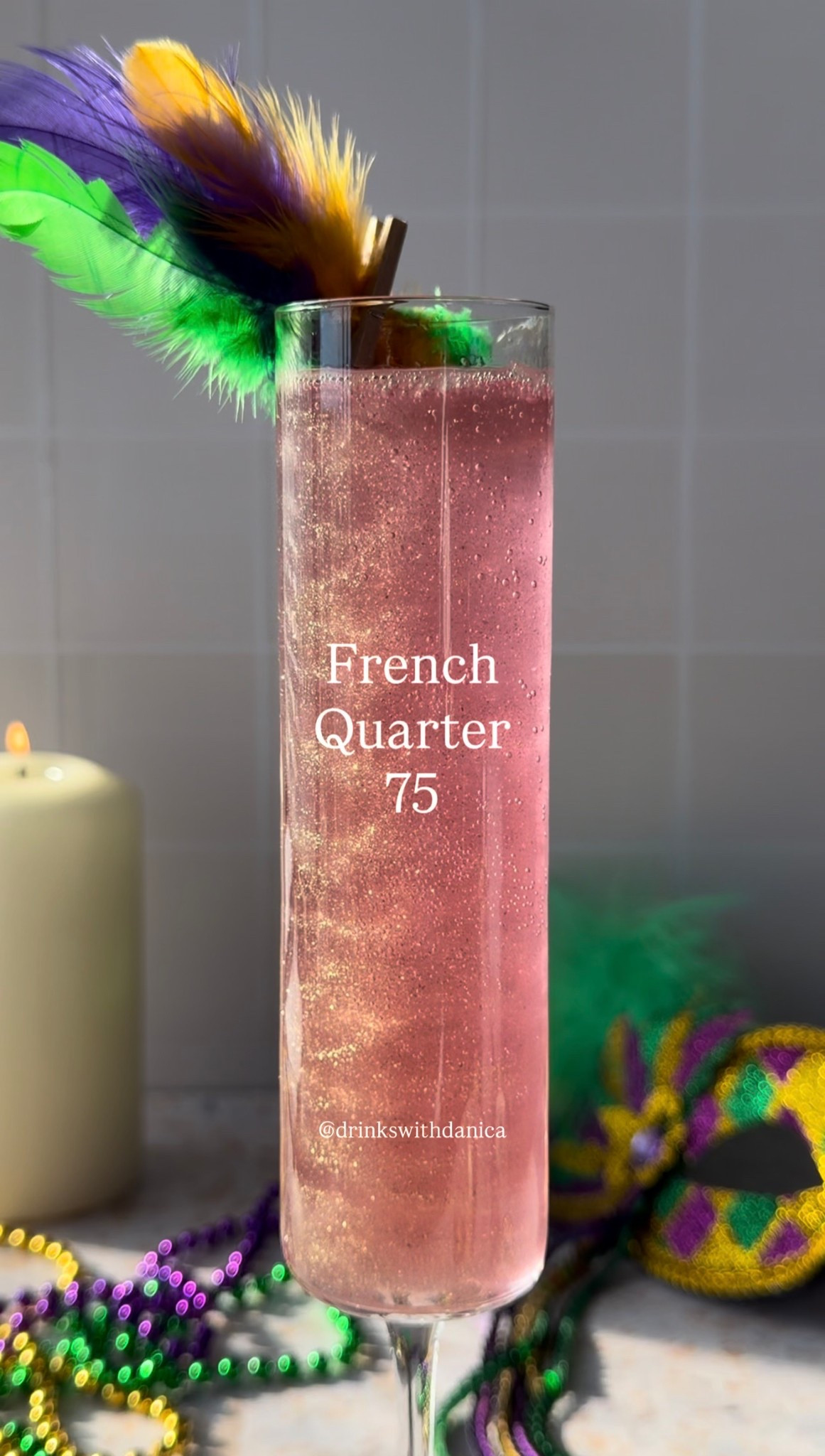 French Quarter 75

Follow me on instagram and TikTok @drinkswithdanica for this recipe and more 