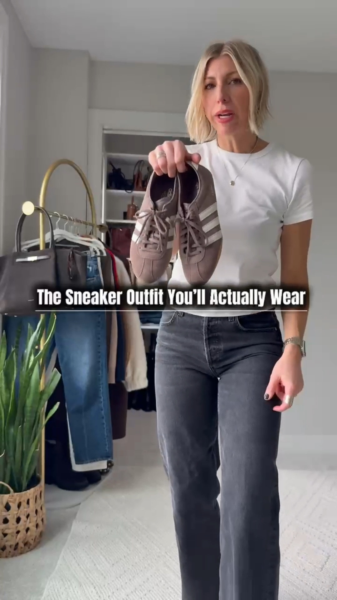 Some days start with work, detour into errands, and end with dinner out — and the last thing I want is to change outfits three times.

This is the formula I rely on when I need to feel pulled together and move through my day with ease:

✔ Classic straight-leg denim
✔ Sleek, minimalist sneakers
✔ A few elevated basics that layer well

These sneakers are the MVP — they’re timeless, clean, and pair with almost everything. I’ve styled them with jeans here, but they also work with tailored trousers or even a casual dress.

📍Perfect for:
→ Client calls
→ School drop-offs
→ A coffee date that turns into happy hour

Style should support your life — not slow it down.
Shop the full look below 👇

#LTKmomlife #LTKSeasonal #LTKootd