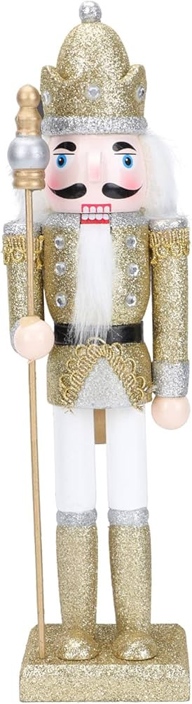 Christmas Nutcracker Ornaments 12" Wooden Nutcracker Soldier Figure Decor Christmas Decorations D... | Amazon (US)