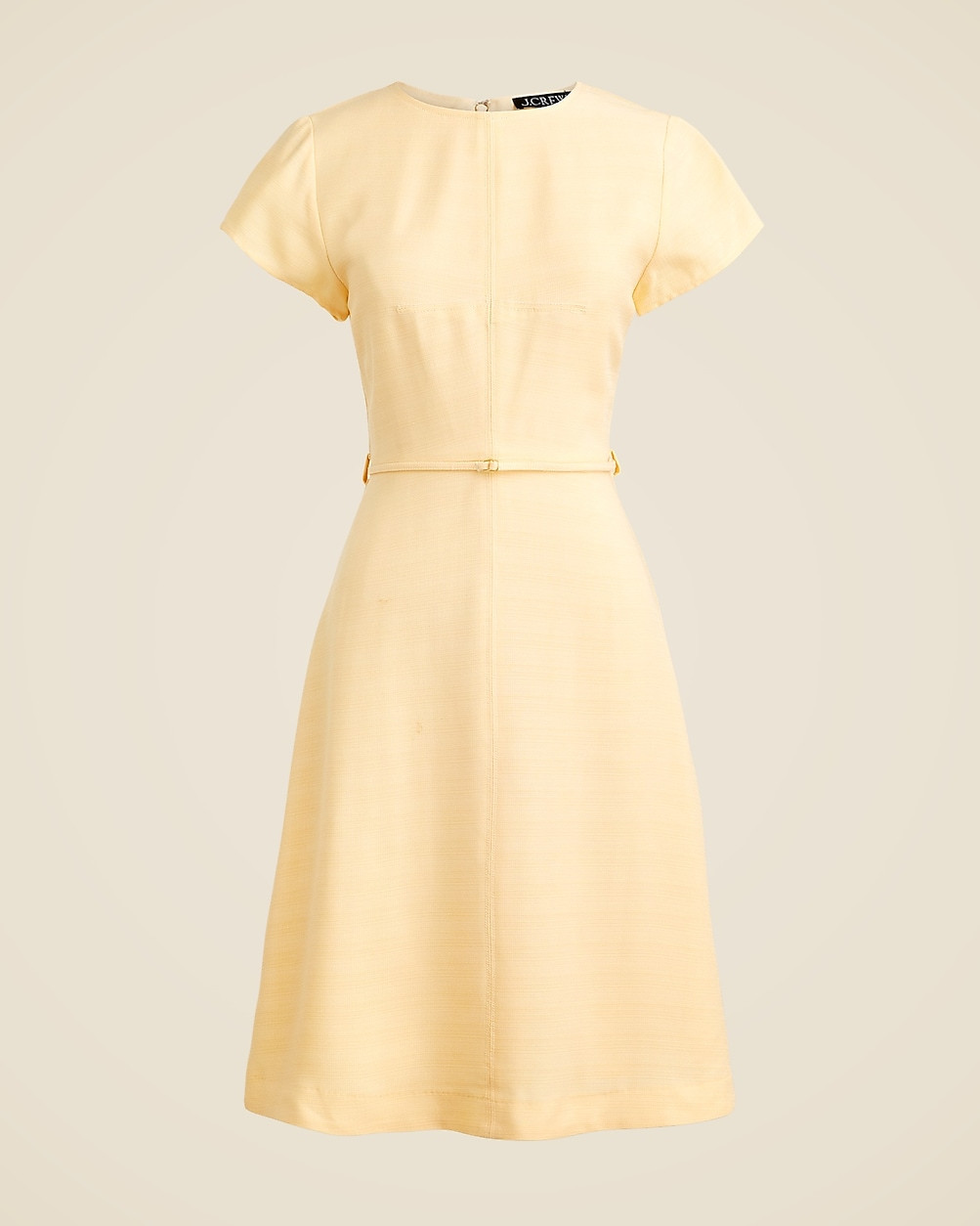 Mathilde cap-sleeve dress in luster canvas | J. Crew US