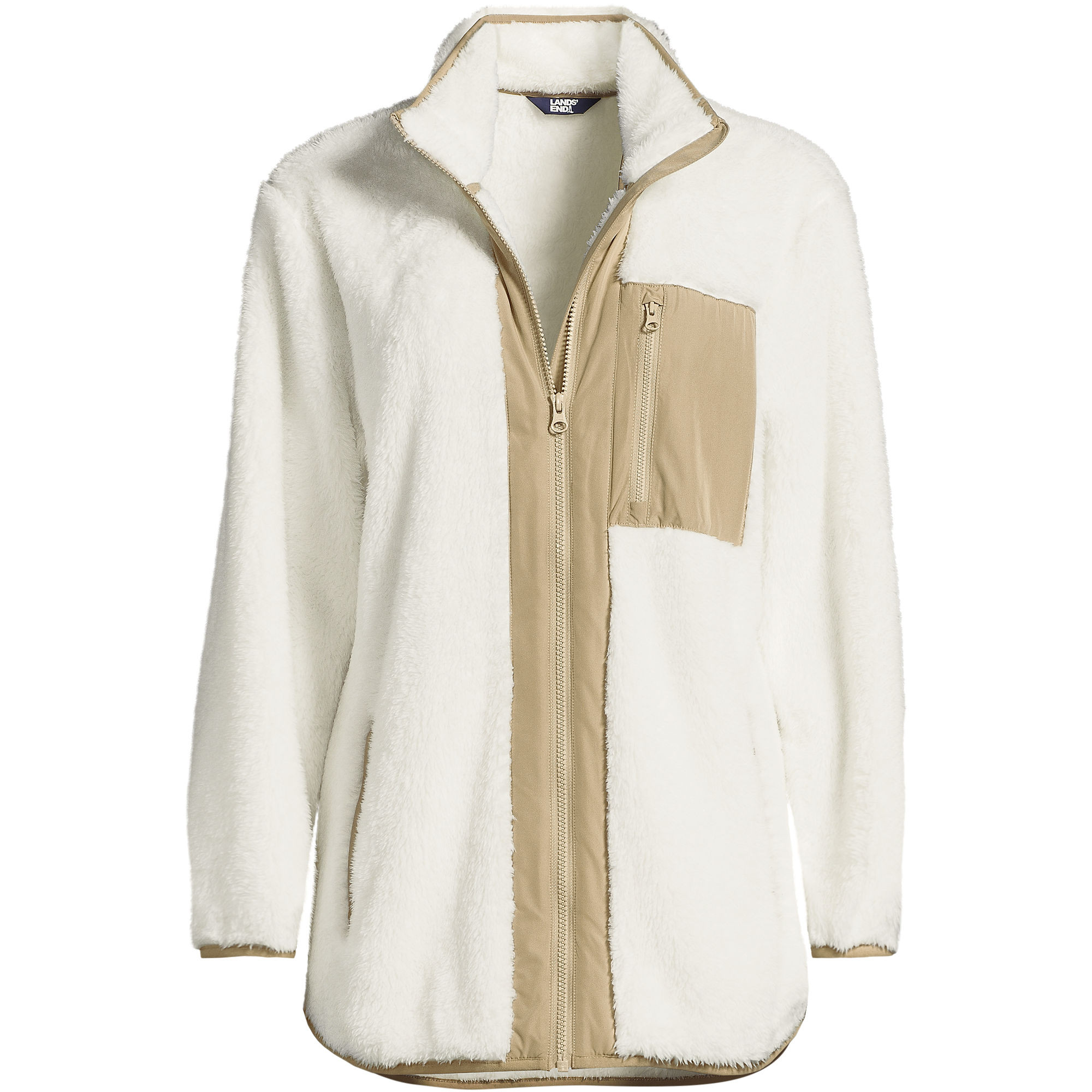 Women's Full Zip Cozy Sherpa Fleece Jacket | Lands' End (US)