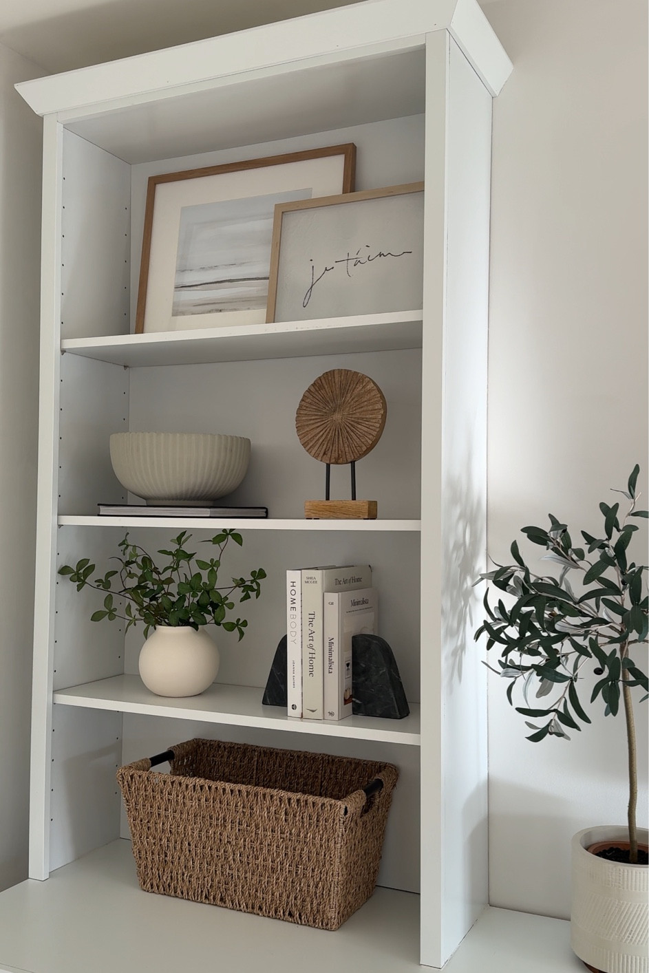 Shelf decor! My bookcase is built in but I linked some similar options 

#LTKHome