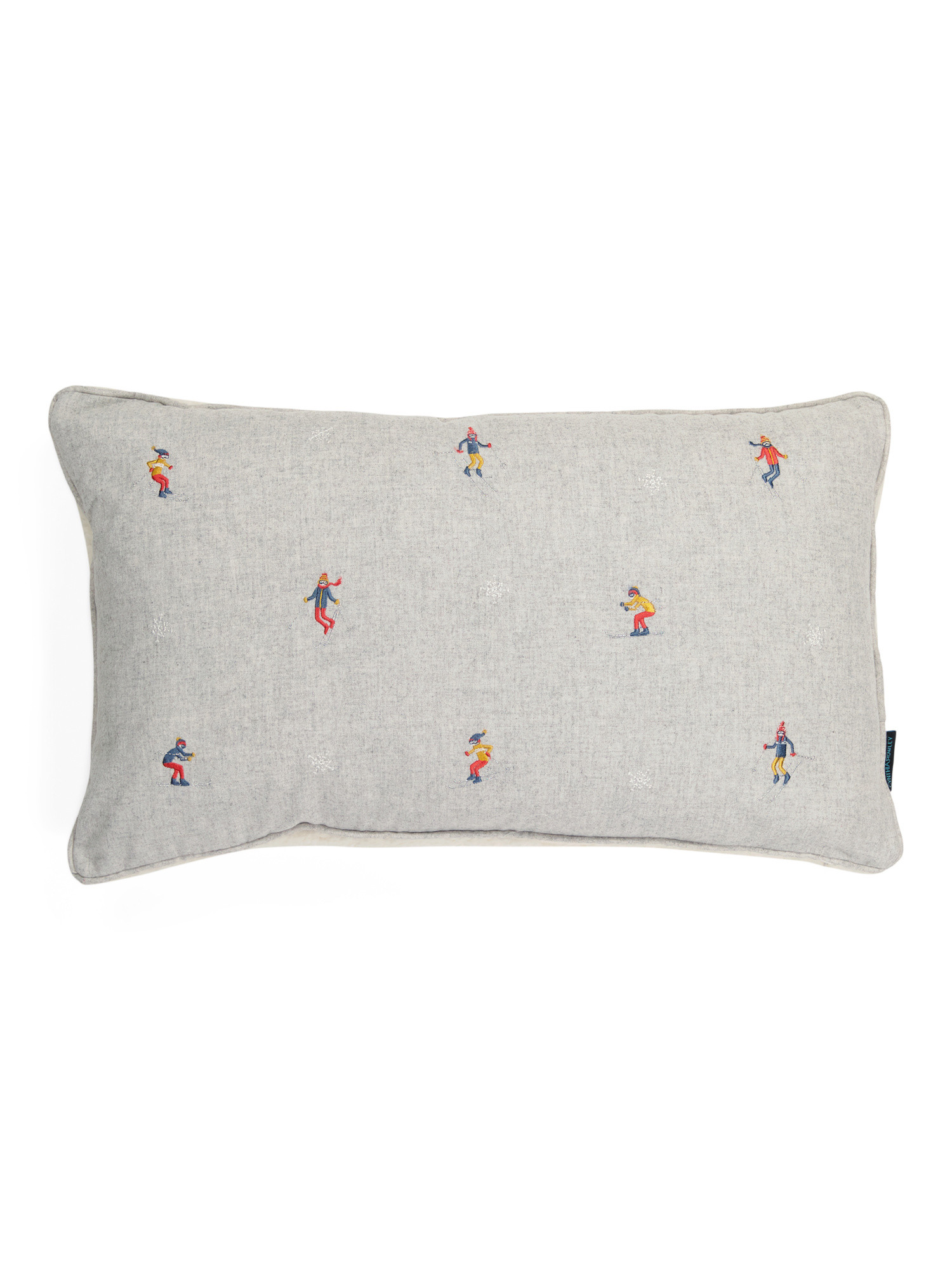 14x24 Embroidered Ski Pillow | TJ Maxx