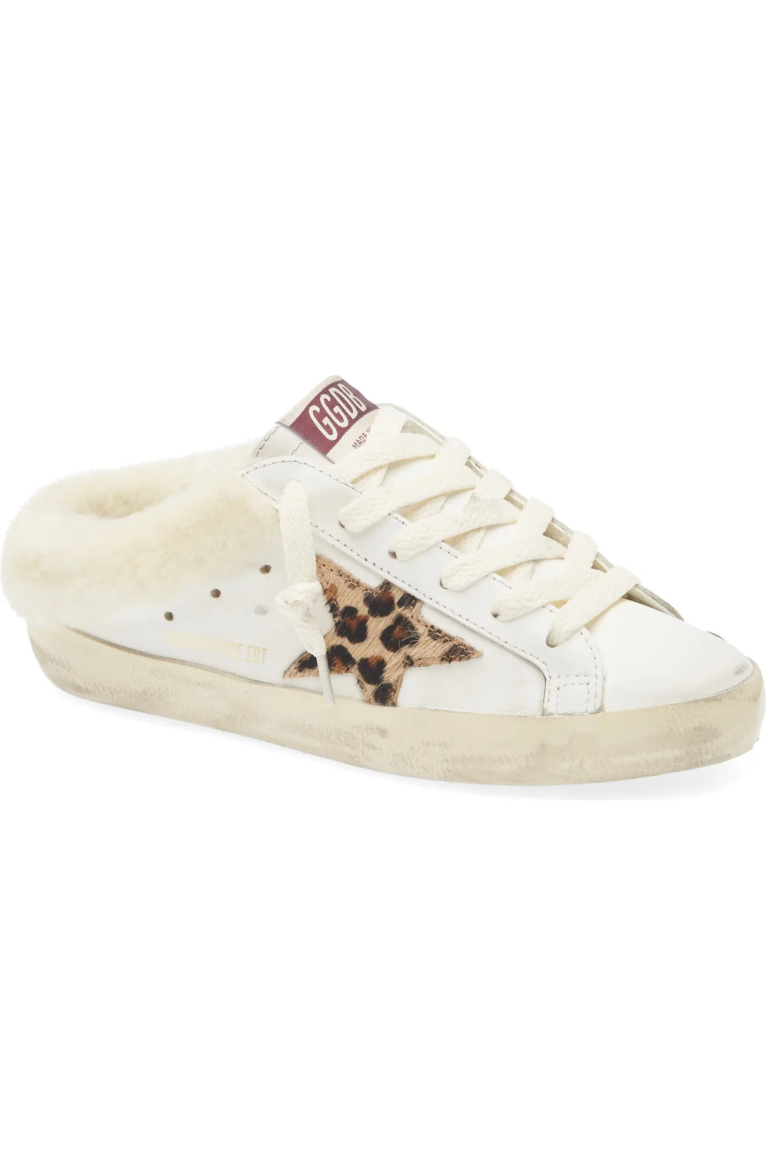 Super-Star Sabot Geniune Shearling Mule Sneaker (Women) | Nordstrom
