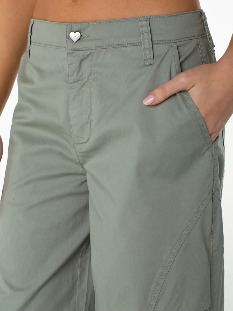 Celebrity Pink Women's and Women's Plus Wide Leg Cargo Pants, Sizes XS-4X | Walmart (US)