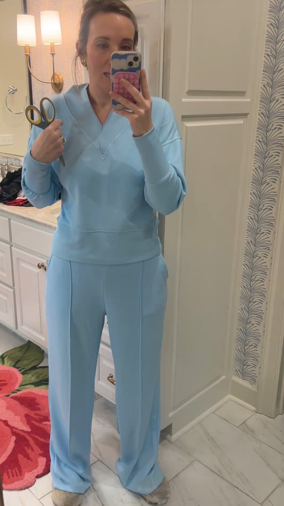 Affordable scuba set! I’m in a small in too and a large on bottom. The pants are very long. Great for tall girls!!! 

#LTKFindsUnder50 #LTKMidsize