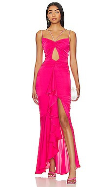 NBD Meera Gown in Hot Pink from Revolve.com | Revolve Clothing (Global)