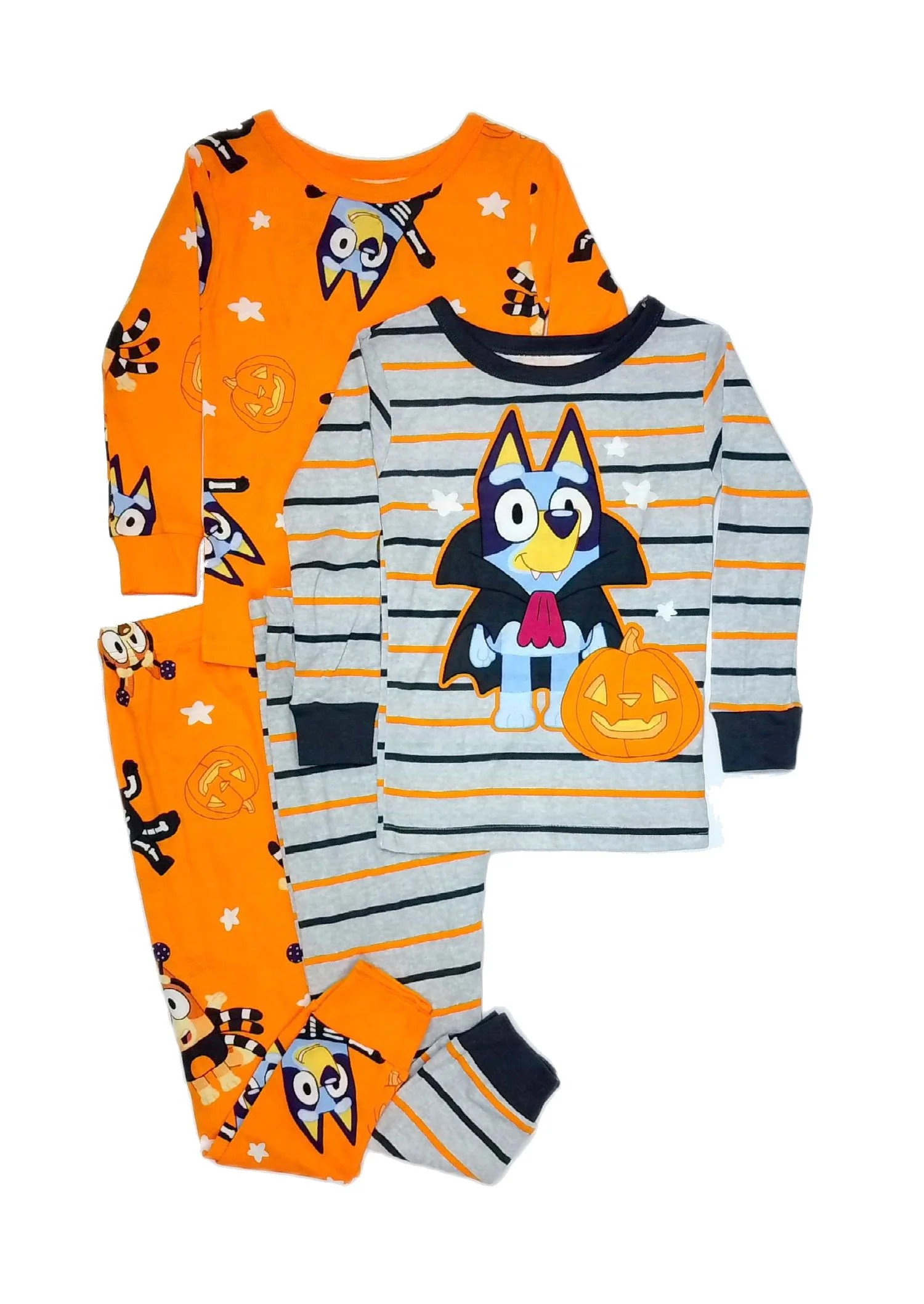 Bluey and Bingo Halloween Costumes 4-Piece Toddler Boys Pajama Set, Size 4T | Walmart (US)