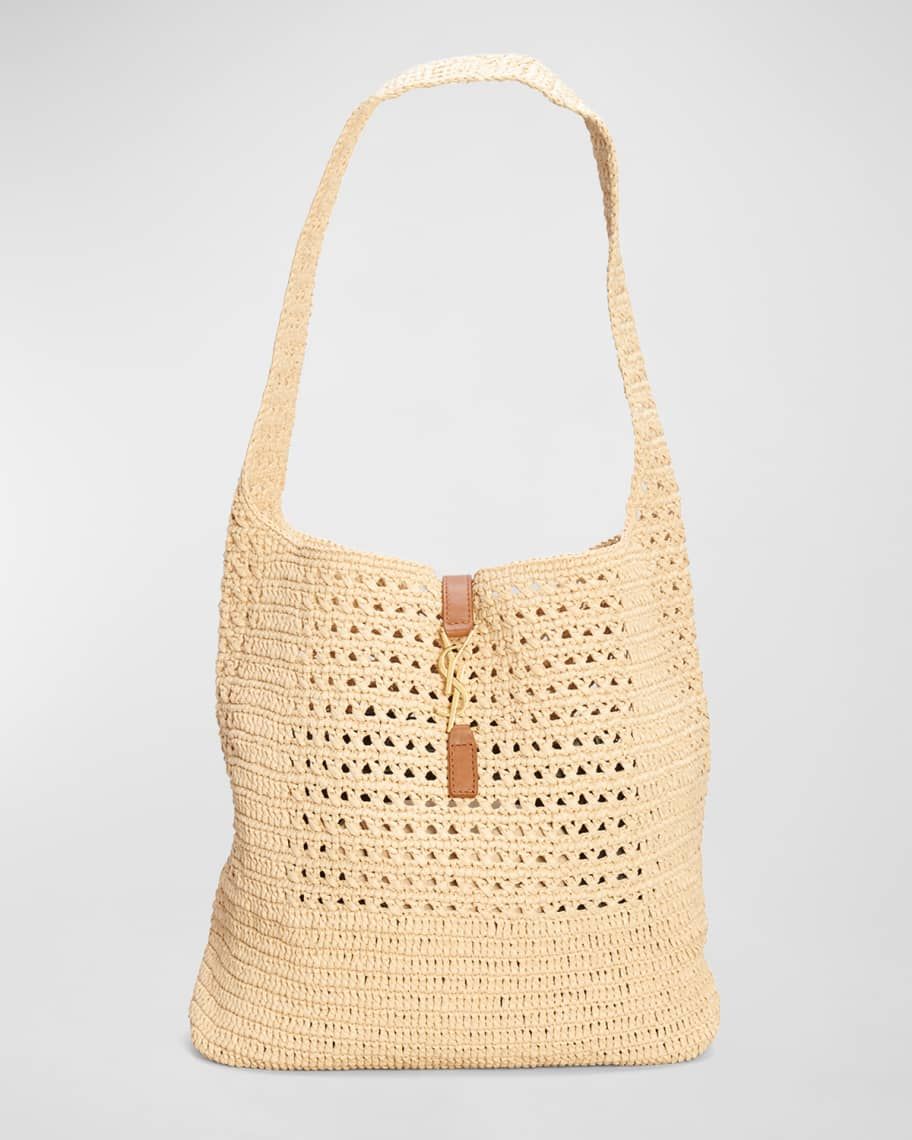 Hobo YSL Shoulder Bag in Raffia | Neiman Marcus