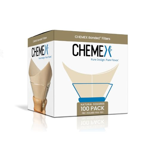 Chemex Natural Coffee Filters, Square, 100ct - Exclusive Packaging | Amazon (US)