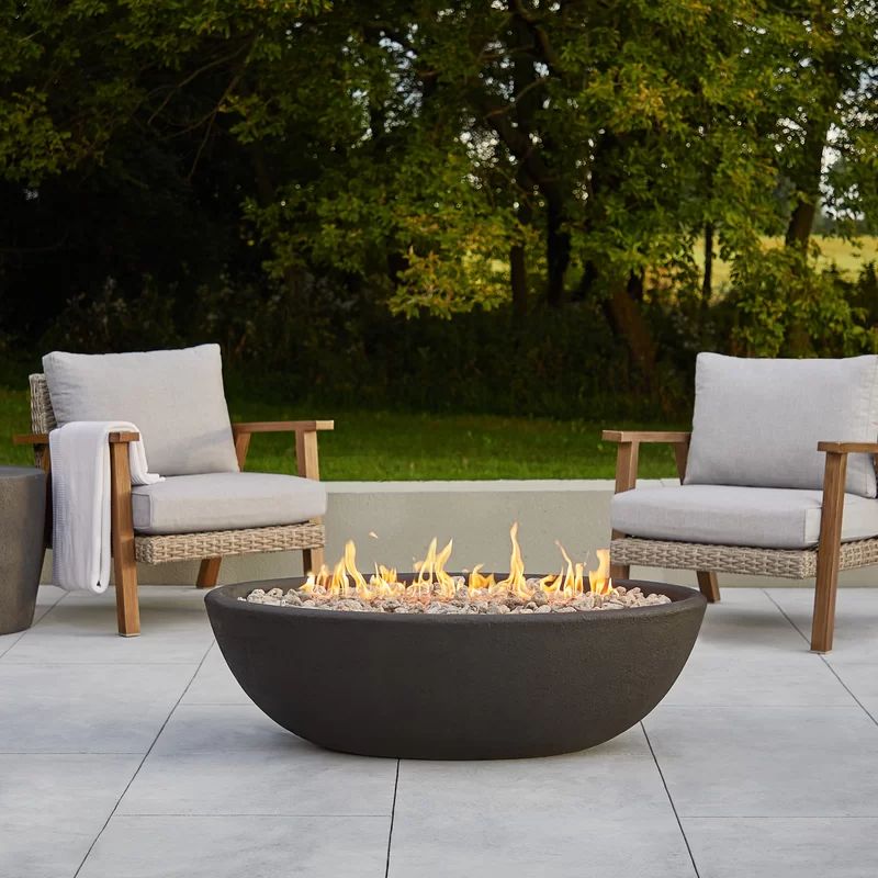 Riverside 48" Oval Propane Fire Bowl by Real Flame | Wayfair North America