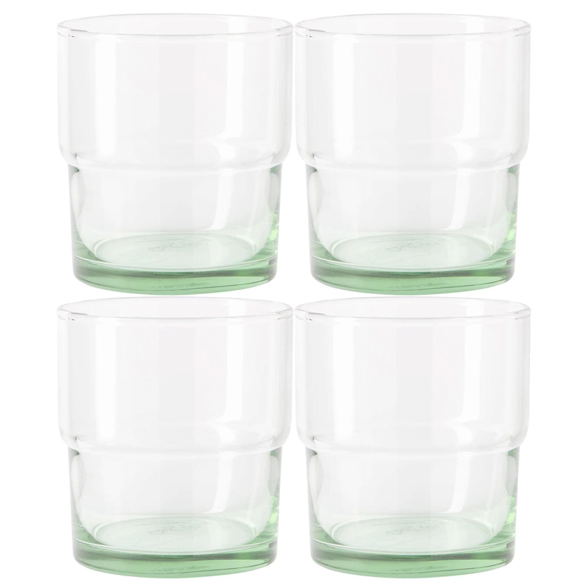 Better Homes & Gardens Recycled Green Glassware, Glass, 4 Pack, 10 oz | Walmart (US)