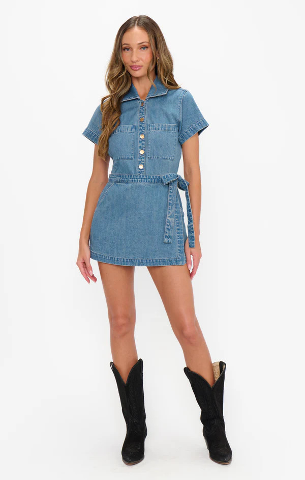 Stateside Romper ~ Hazy Blue | Show Me Your Mumu
