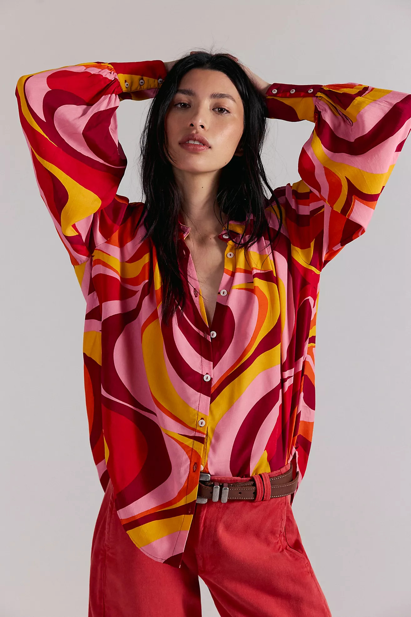 Joy Printed Button Down | Free People (Global - UK&FR Excluded)