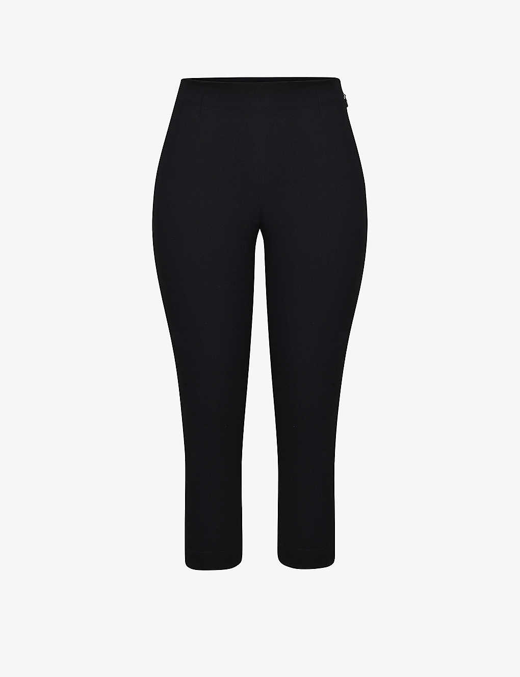 HOUSE OF CB Halima slim-fit stretch-woven capri trousers | Selfridges