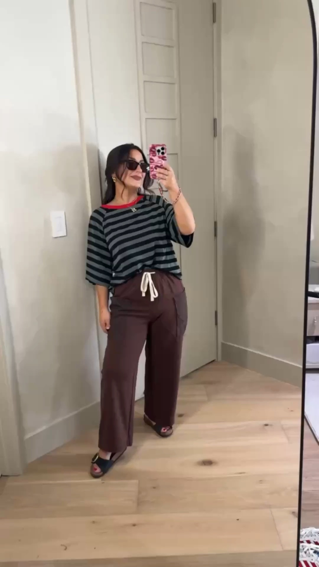Striped tee with brown pants for a cute casual outfit! 

Top size small, pants size medium 

5'0" 140lbs
Petite friendly

#LTKootd #LTKSaleAlert #LTKPetite