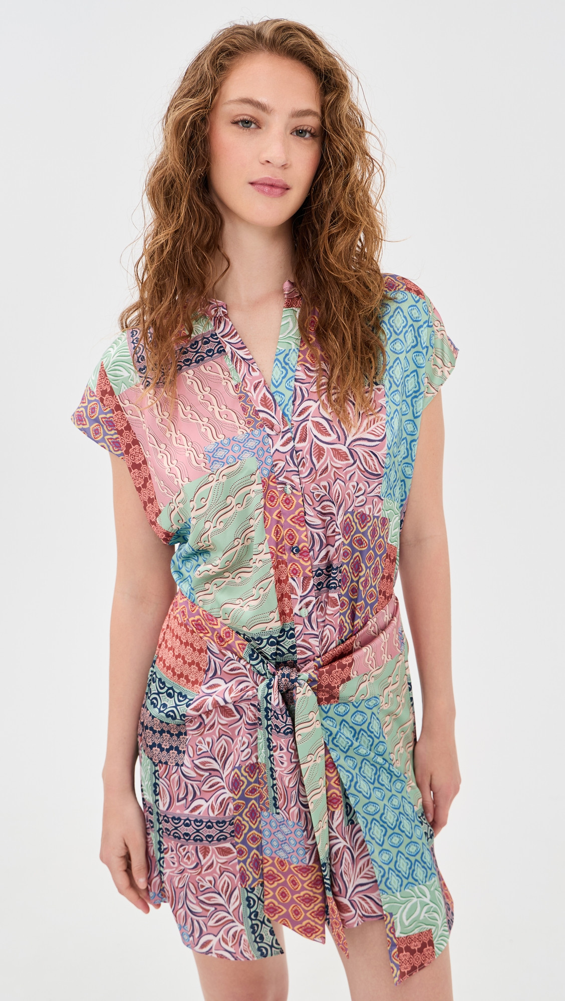 MISA Mika Dress Oasis Patchwork S | Shopbop