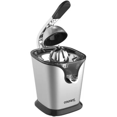 Courant Electric Citrus Juicer with Powerful 160 Watts Motor, Orange Lime Grapefruit Lemon Squeezer, Soft Grip Handle for Effortless Juicing - Black/S | Wayfair North America