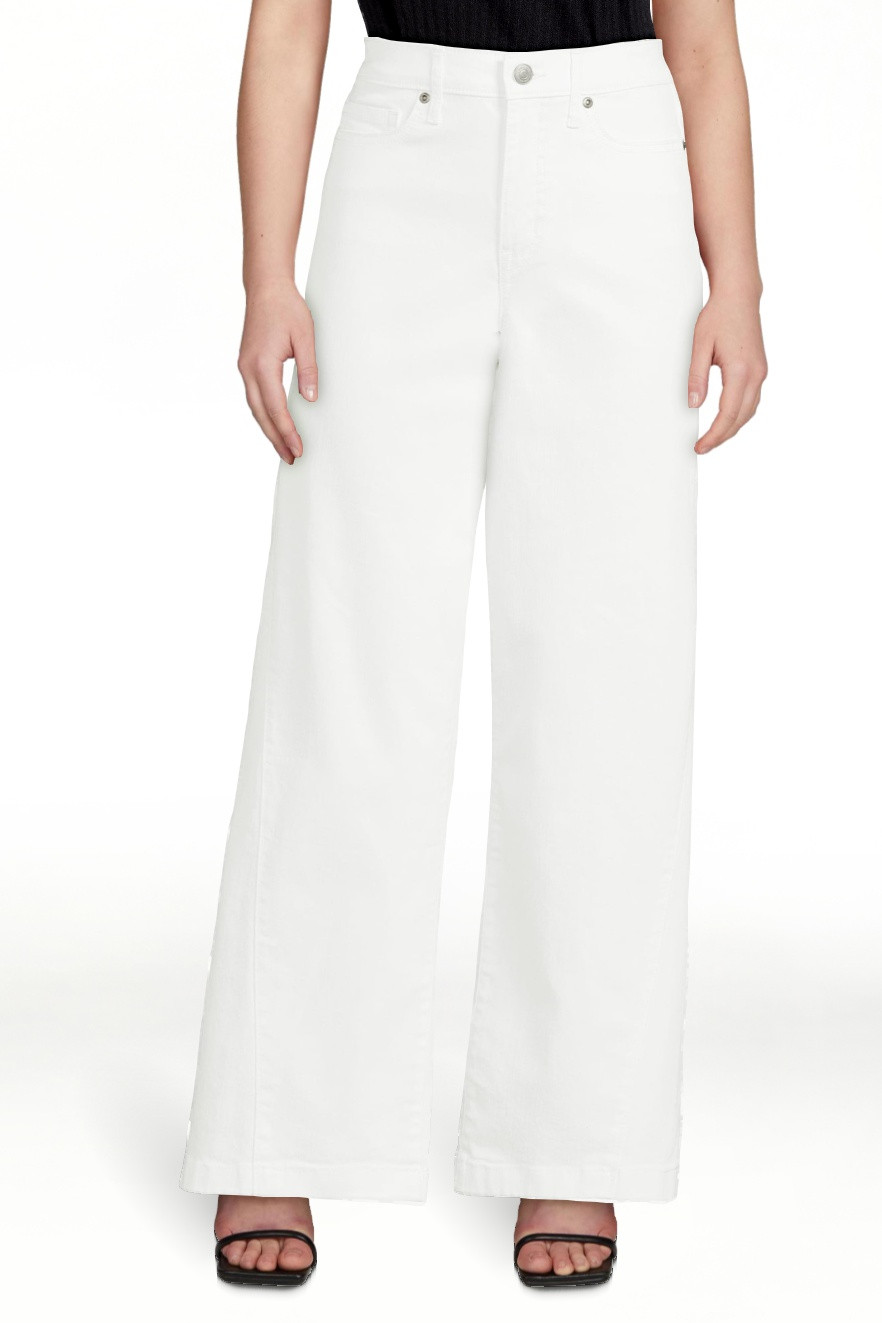 Sofia Jeans Women's Luisa Wide Leg High Rise Crop Jeans with Gusset Detail | Walmart (US)