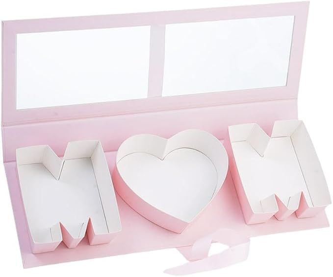 Cielo Meraviglioso MOM/MAMA Letter Shaped Fillable Box for Flowers Empty Cardboard Letter Fillabl... | Amazon (US)