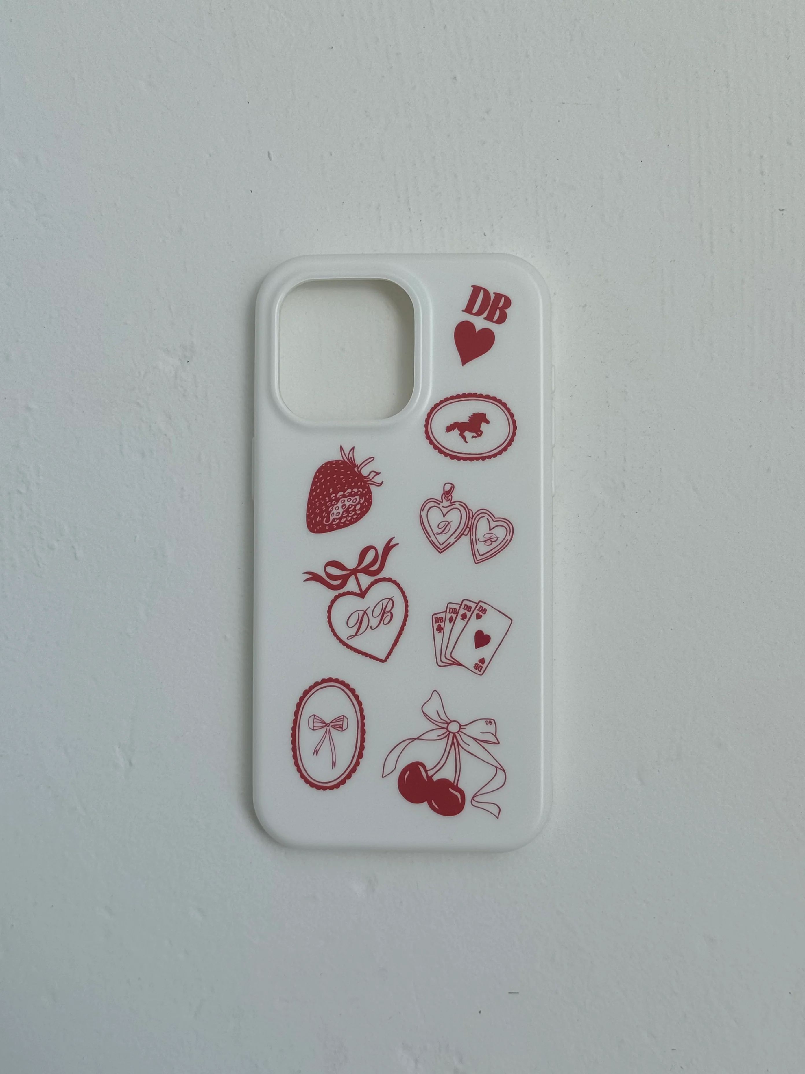 Strawberry Doodle Phone Case | Dairy Boy