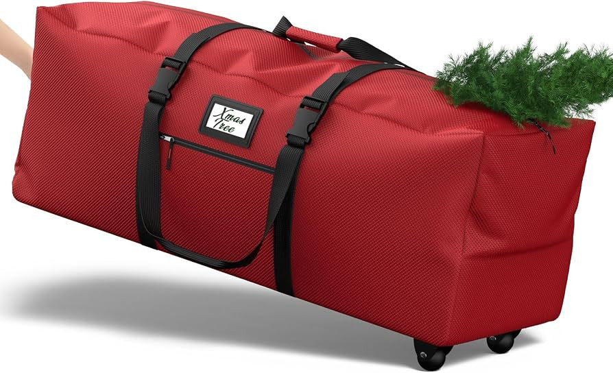 Kesfitt Christmas Tree Storage Bag 9Ft, Rolling Christmas Tree Bag with Wheels, Christmas Tree St... | Amazon (US)
