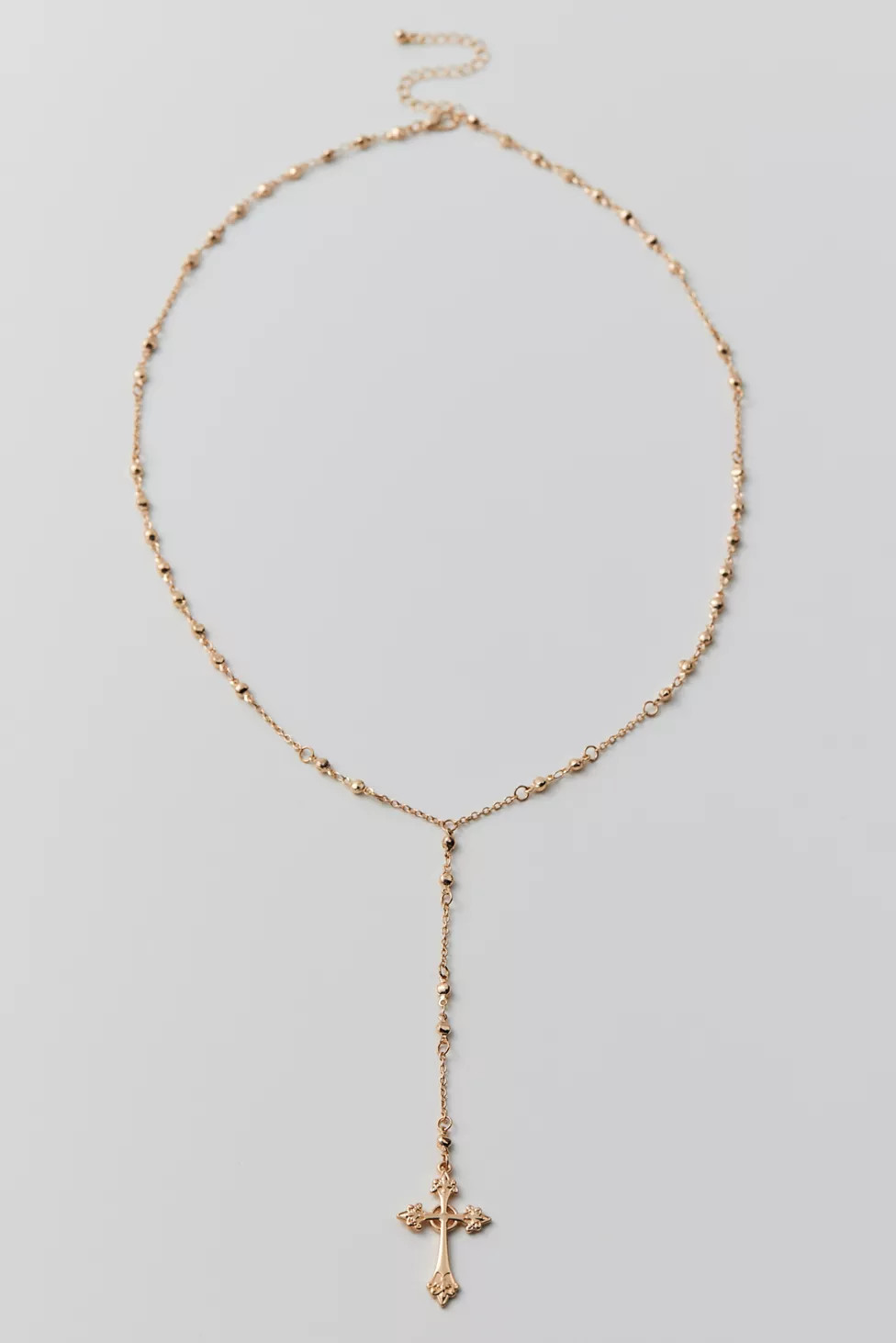 Cross Layered Lariat Necklace | Urban Outfitters (US and RoW)