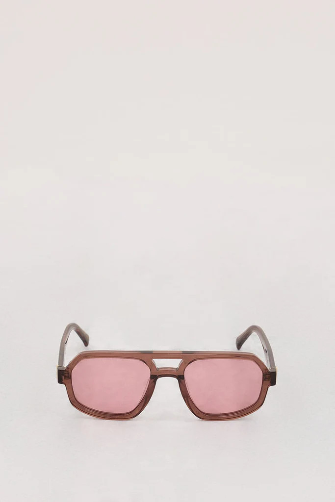 LUV LOU THE BANKS BURGUNDY SUNGLASSES | DISSH