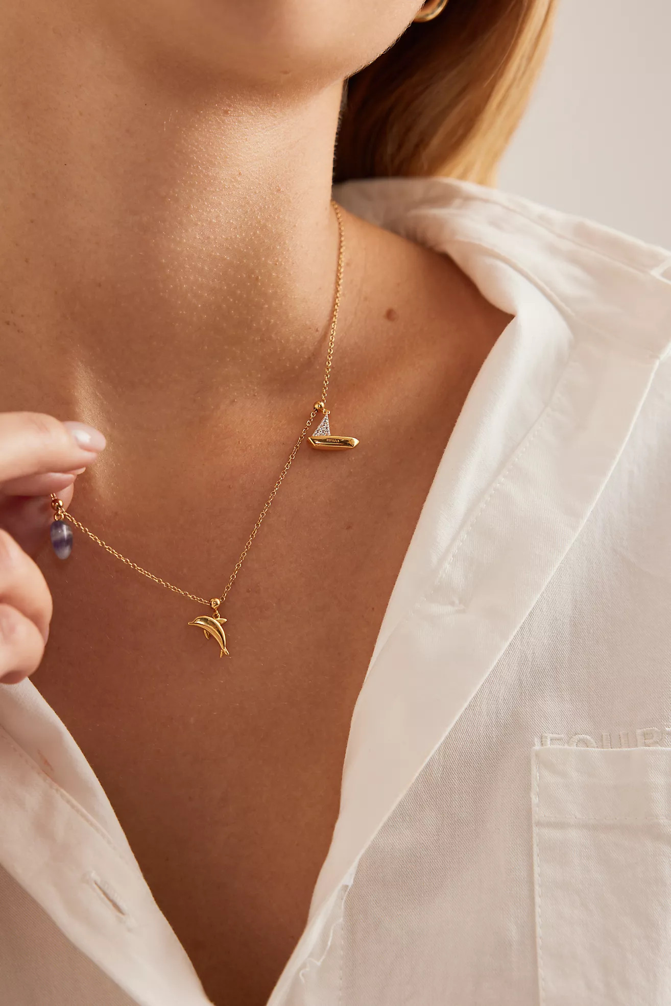 PDPAOLA Gold-Plated Boat Charm | Anthropologie (UK)