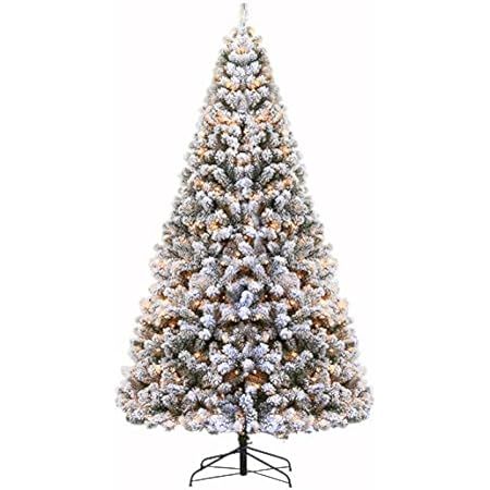 Outroad 7ft Snow Flocked Christmas Tree Premium Hinged Artificial Pine Tree,Xmas Tree Metal Stand an | Amazon (US)