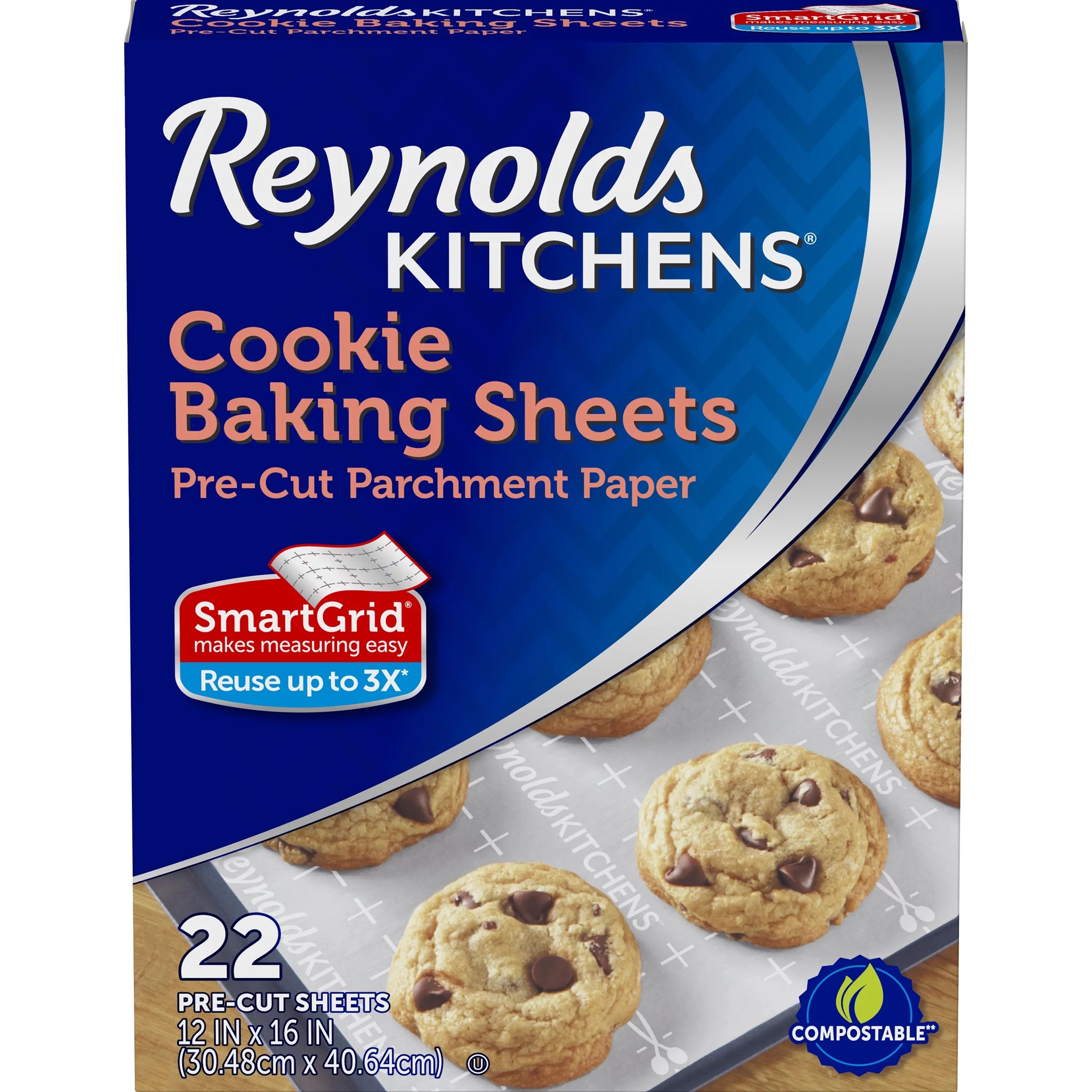 Reynolds Parchment Paper Baking Sheets 22 Count (12x16in) - Walmart.com | Walmart (US)