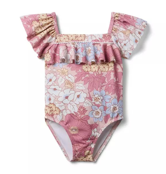 Recycled Floral Ruffle Swimsuit | Janie and Jack