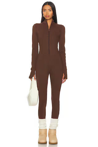 Show Me Your Mumu Lodge Onesie in Winter Rib Chocolate from Revolve.com | Revolve Clothing (Global)